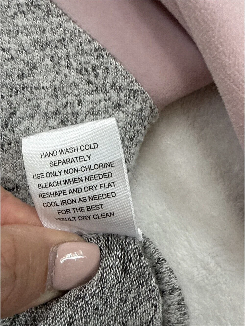 Pink Republic Long Sleeve Knit Pullover Mauve  Hoodie L (2451)